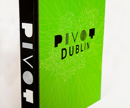 We were invited to design a cover for the Pivot Dublin World Design Capital project bid document (the logo type was supplied).